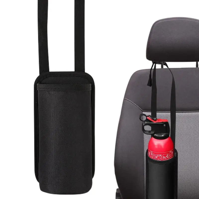 

Fire Extinguisher Storage Bag Car Seatback Bag Portable Water Cup Storage Bag Fire Extinguisher Mount Holder For Beverages Water