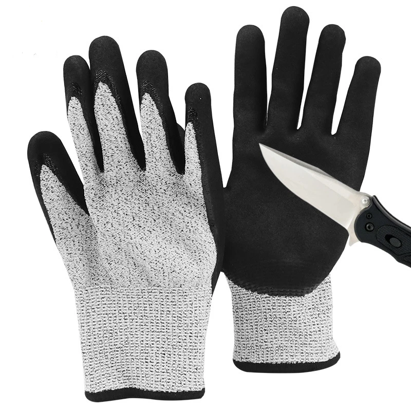 

1 пара перчаток с защитой от порезов, полезные HPPE тянущиеся пригодные перчатки с защитой от ударов для работ в мастерской, рабочие перчатки, ...