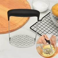 hand press potato masher ricer smooth mashed potatoes crusher stainless steel fruit vegetable tools kitchen tools gadgets