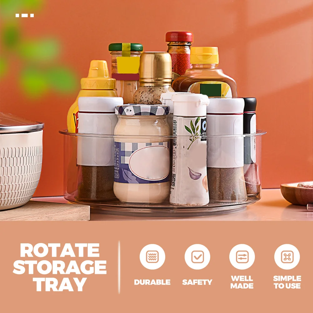 Кухонный поворотный стол для хранения вращающийся лоток полки-органайзеры