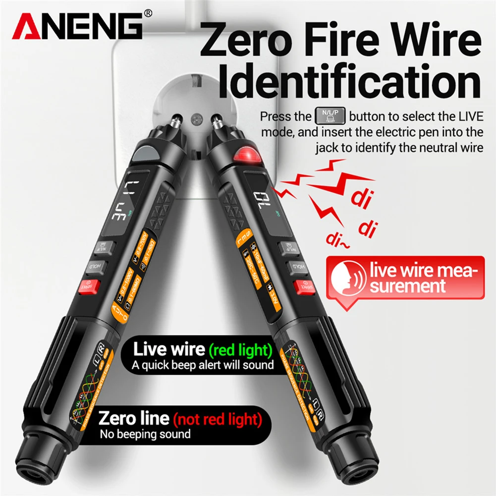 Тестер напряжения ANENG A3009 переменного/постоянного тока, 6000 ...