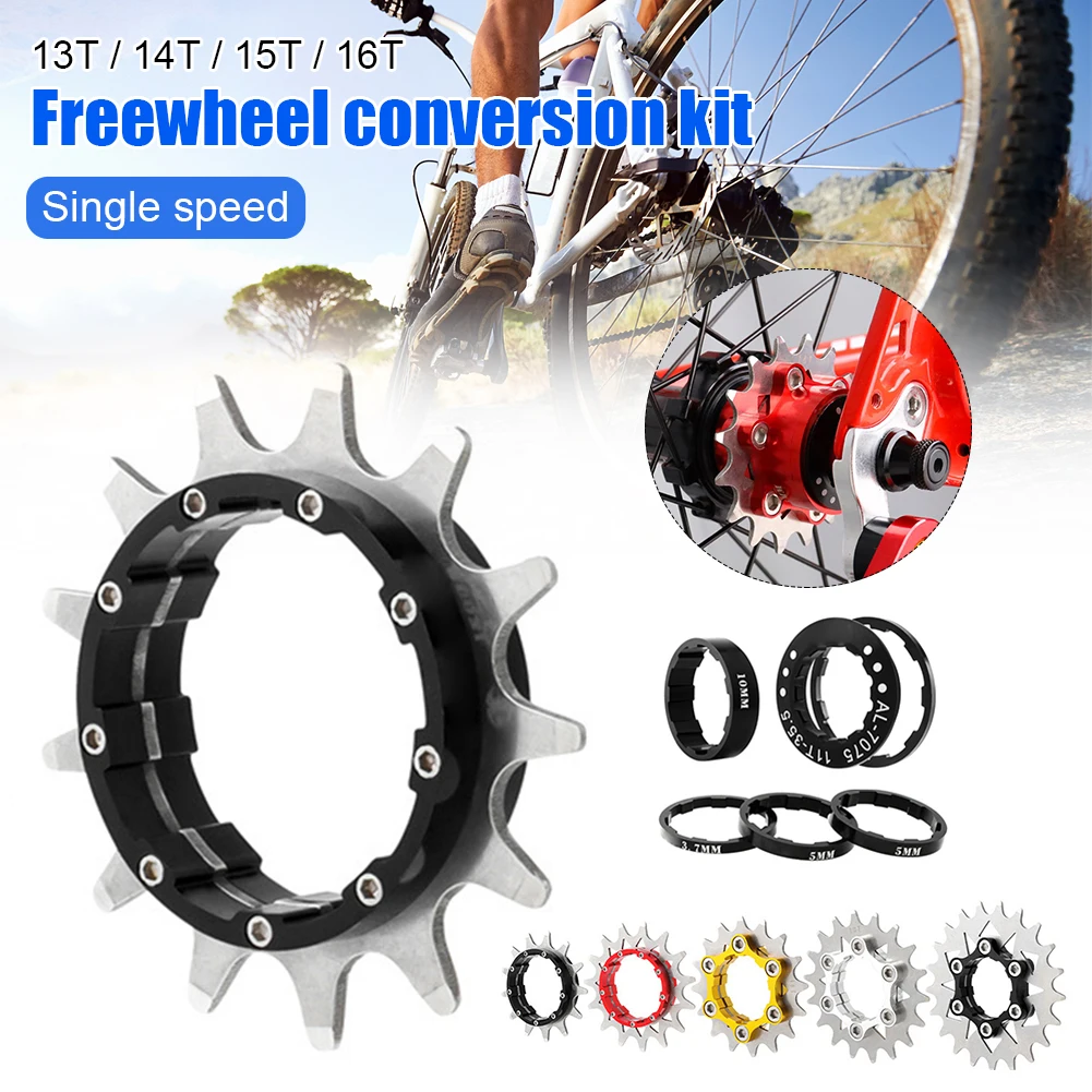 

Bicycle Cassette To Single Speed Conversion Kit 13T 14T 15T 16T Cog MTB Road Bike Sprockets For 7-10 Speed Cassette Chains