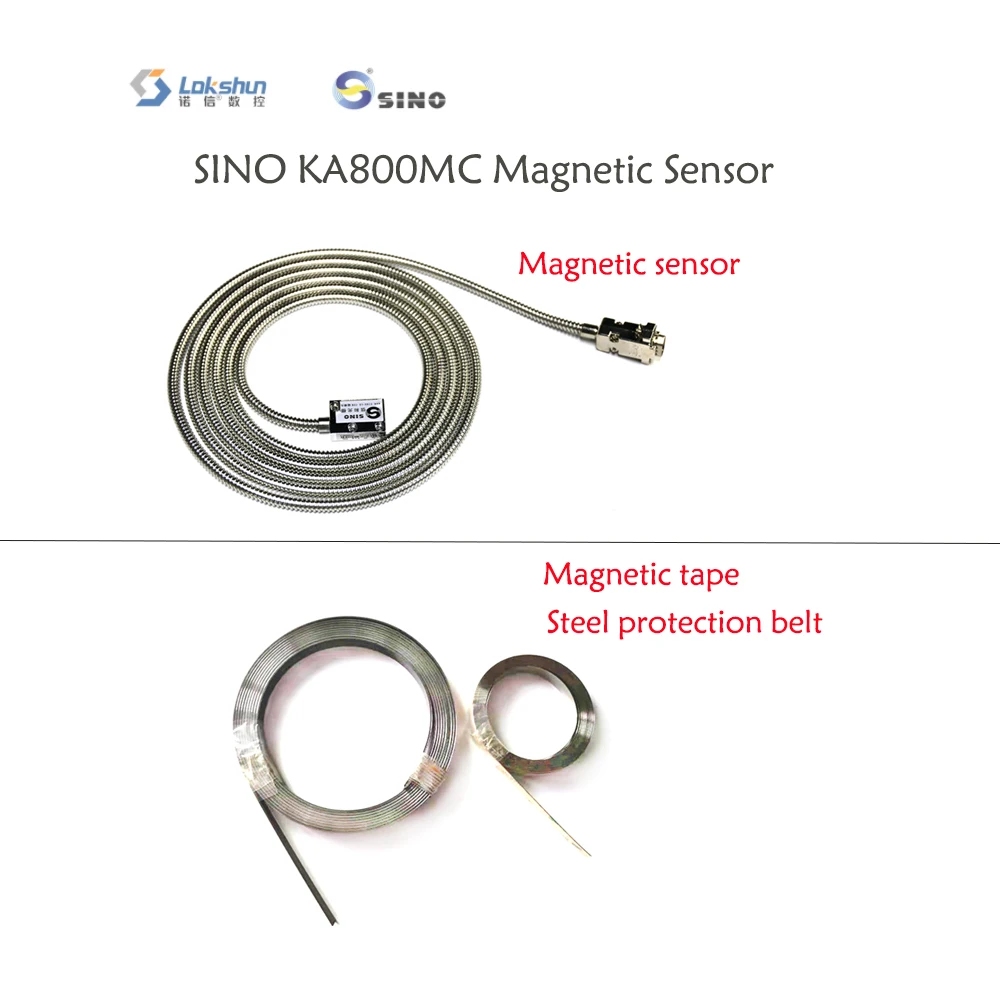 

Sino KA800MC Magnetic Scale Tape Reader Head Linear Displacement Sensor Resolution 0.005mm With Magnet Strip