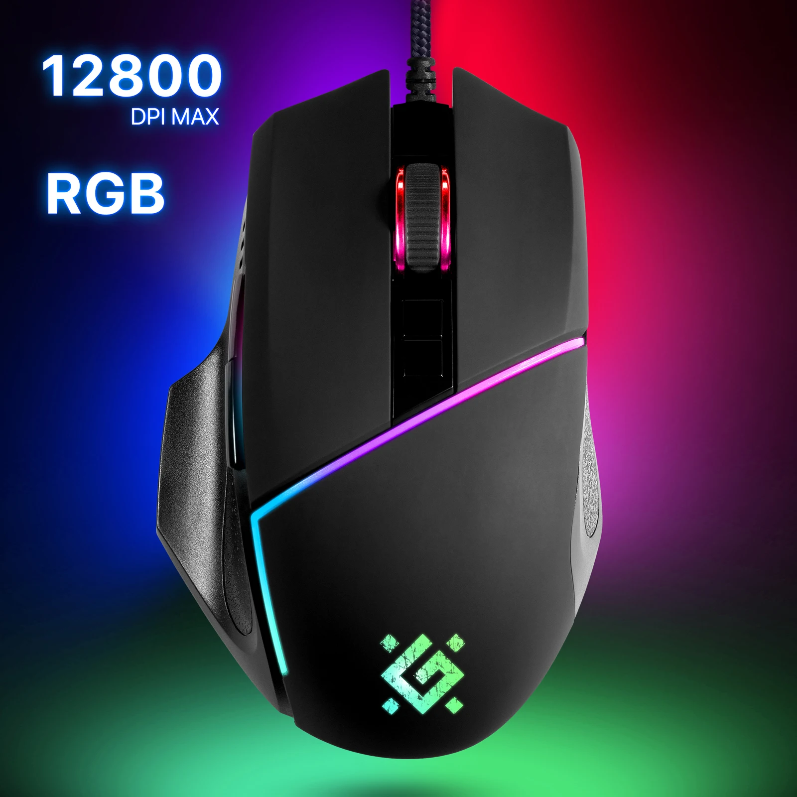 

Игровая мышь Defender Warfame GM-880L RGB, 8 кнопок, 12800 dpi