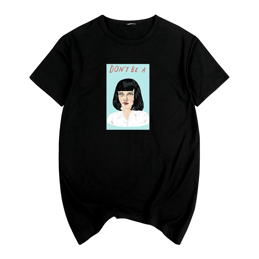 

Pulp Fiction Quentin Tarantino Uma Thurman Summer print T-shirt Cotton Men T shirt New women TEE Funny