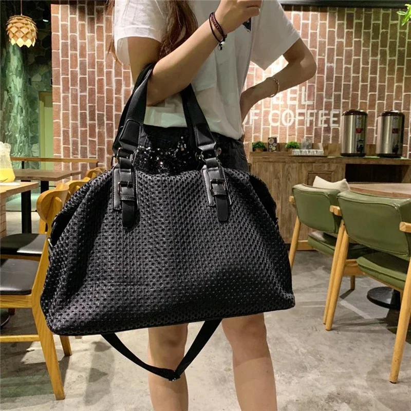 

Large Super Designer Handbag Shopper Bag Shoulder Tote Luggage Brand Female Travel For Luxury Bag Purses Women Bags And Capacity