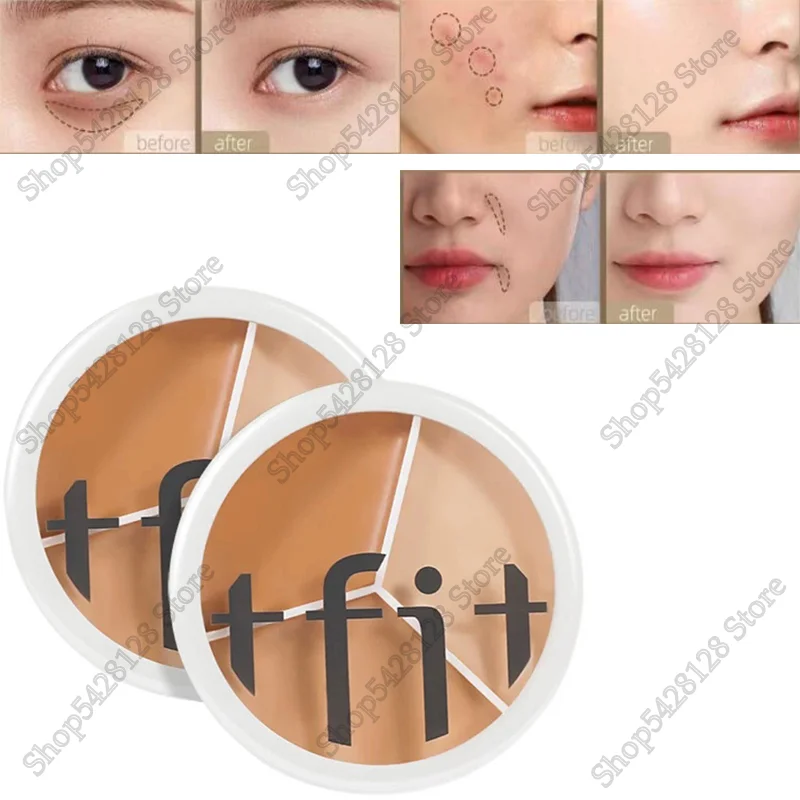 

TFIT 3 Color Concealer Palette Professional Makeup Face Eye Contour Face Spot Concealer Dark Circle Correcting Face Makeup