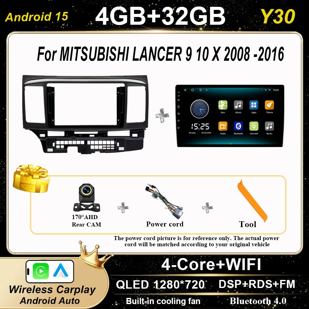 

Автомобильное радио Android для MITSUBISHI LANCER 9 10X2008 2009 2010 2011-2016 WIFI + 4G мультимедийный видеоплеер 2-диночная навигация GPS DSP