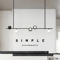 italian minimalist restaurant chandelier nordic modern minimalist dining table bar pendant light designer new island strip light