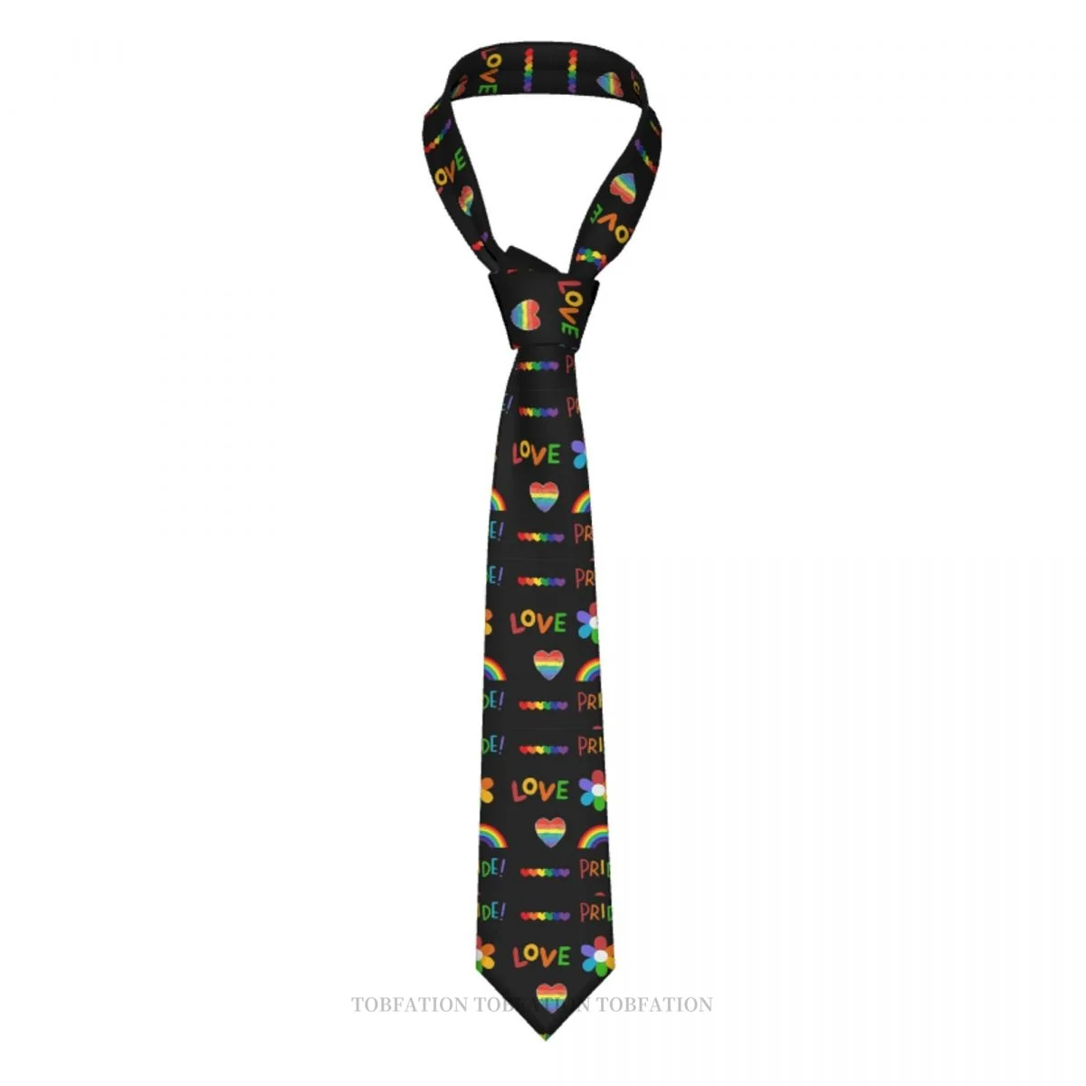 

Черный гордость Allyship ЛГБТ любовь Радуга Классический мужской галстук из полиэстера с принтом ширина 8 см аксессуары для косплея