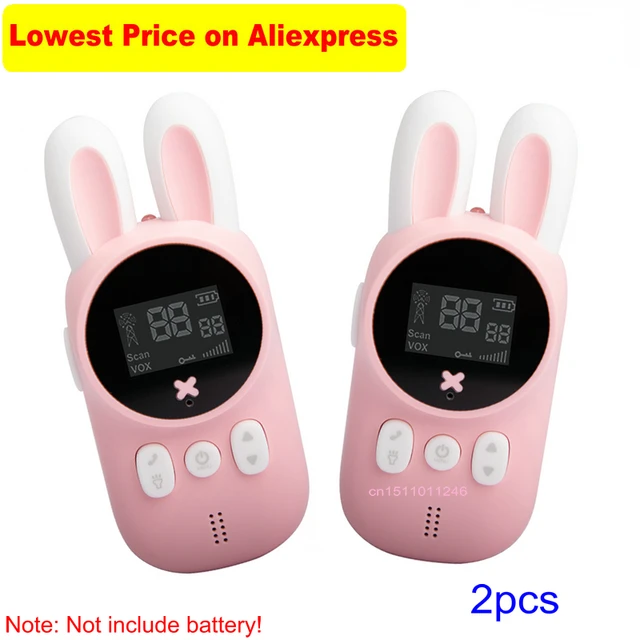 Children's Walkie Talkie Kids Mini Toys Handheld Transceiver 3KM Range UHF Radio Lanyard Interphone Talkie Walkie Baby Gift