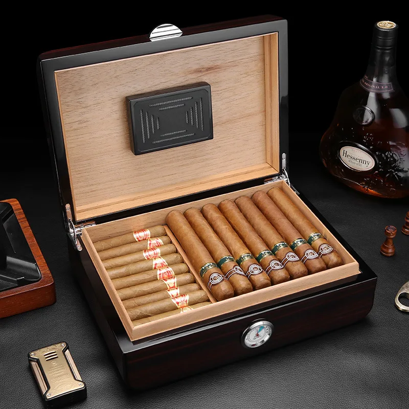 Старинный и стильный прибор для Хранения Сигар с искусственным рисунком