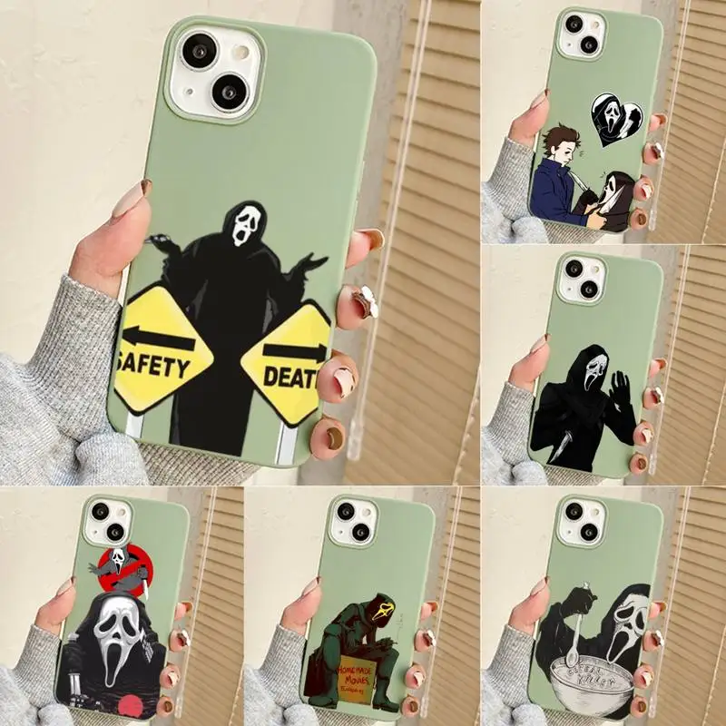

Ghostface Horror Scream Art Phone Case For Iphone 7 8 Plus X Xr Xs 11 12 13 Se2020 Mini Mobile Iphones 14 Pro Max Case