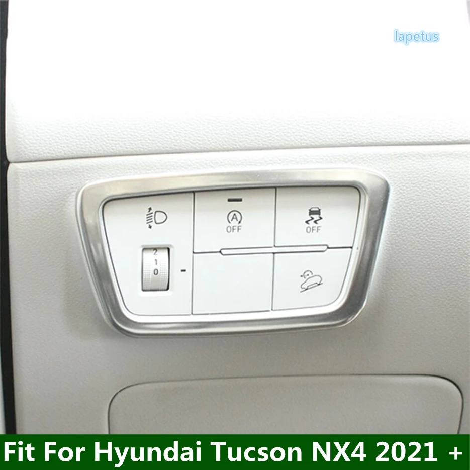 

Head Light Lamp Switch Button Cover Trim Garnish Panel 1PCS Fit For Hyundai Tucson NX4 2021 - 2023 Interior Modified Accessories
