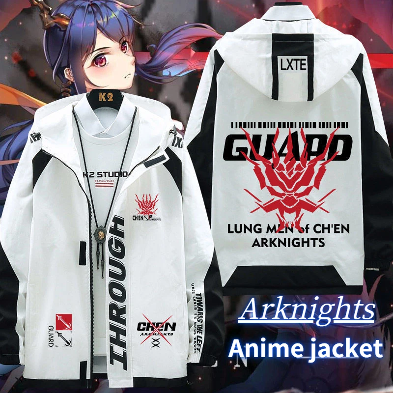

Arknights Ch'en Anime Coat Unisex Students Tarula Amiya Rabbit Ears Game Peripheral Jacket Hoodie W Tri Color Arknights Clothes
