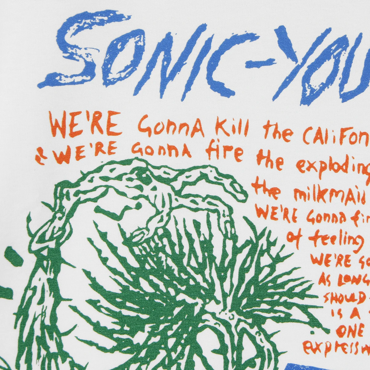 Мужская летняя футболка с короткими рукавами Sonic Youth