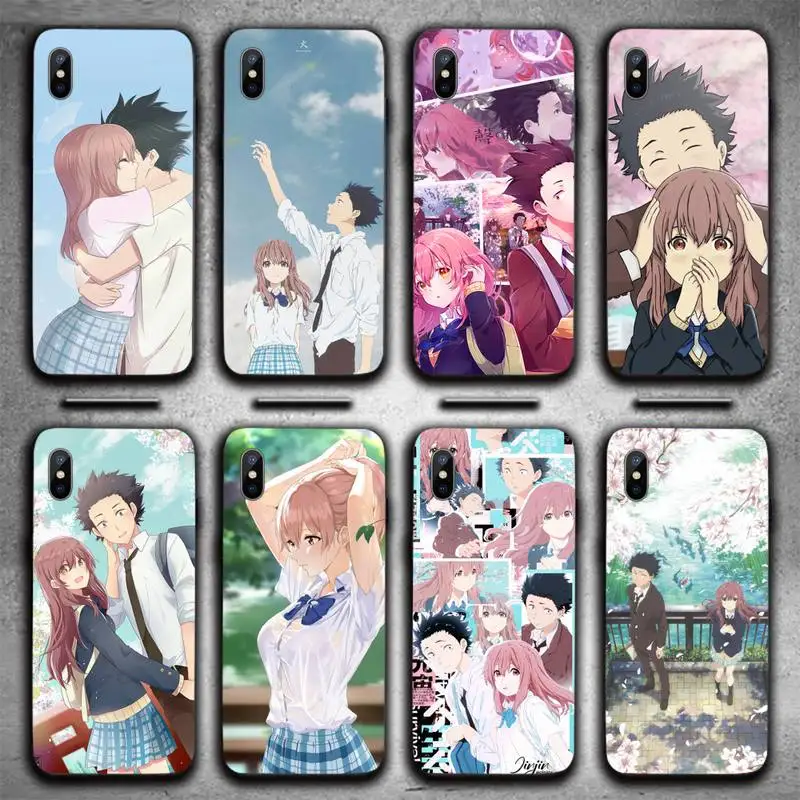 

The Shape Of Voice Japan anime Phone Case For iphone 12 11 13 7 8 6 s plus x xs xr pro max mini