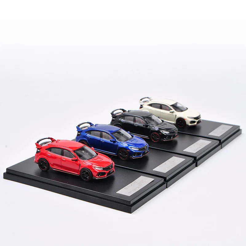 

Оригинальная модель автомобиля Hondacivic FK8 Honda Civic Тип R из сплава 1:64 ЖК-дисплей, Коллекционная модель, украшение в подарок