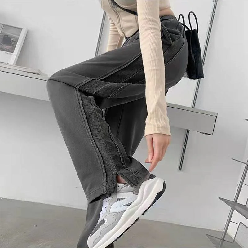 

2022 new style loose waist straight women's sports pants