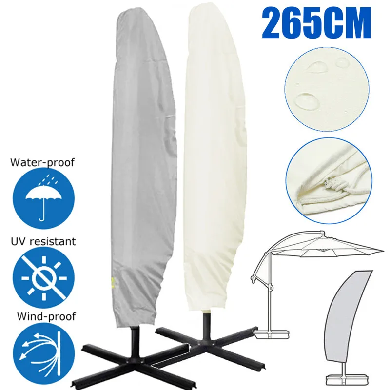 

Patio Cover Outdoor Garden Parasol Accessories Cover Cloth Banana Oxford Umbrella Weatherproof Rain Shade Waterproof Cantilever