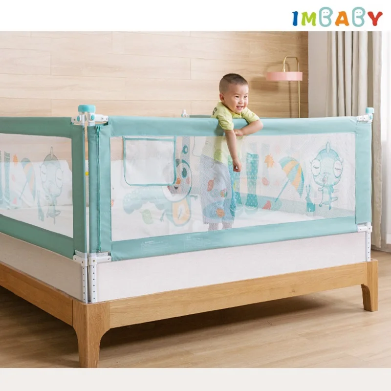 IMBABY Children's Bed Barrier High Quality Baby Co-Sleeping Guardrail Rails Kids Anti-Fall Bed Side Protective Adjustable Fence