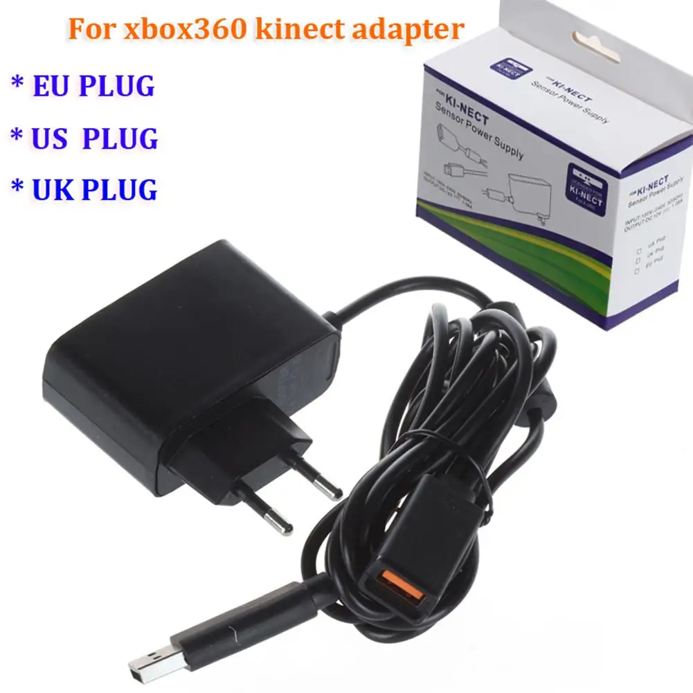 

2M 3M Charger Adapter US Plug/ EU Plug Power Supply With Cable Length For Xbox 360 Somatosensory Kinect