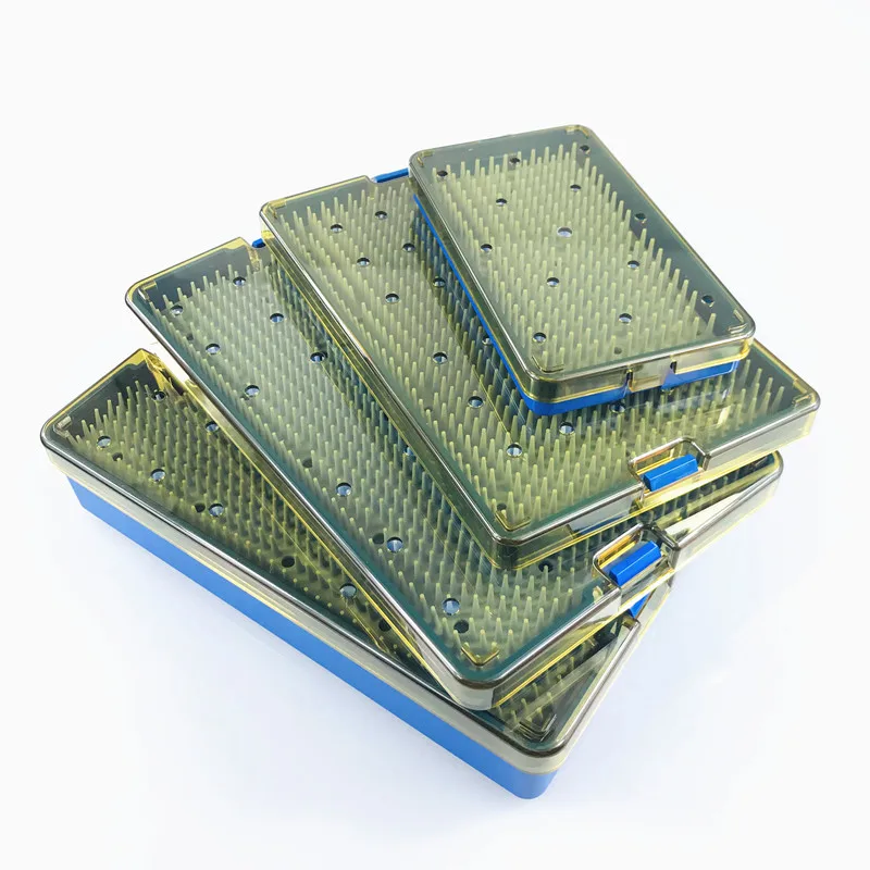 Silicone Sterilization tray case box Ophthalmic dental Surgical Instruments Disinfection Box