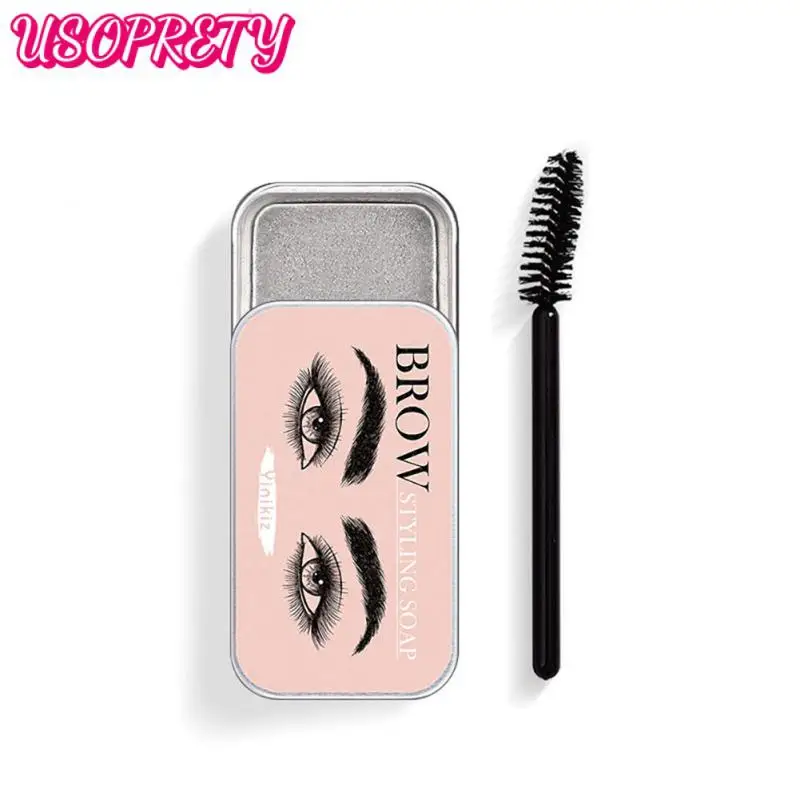 

1PC Eyebrow Soap Wax With Trimmer Fluffy Feathery Eyebrows Pomade Gel For Eyebrow Styling Makeup Soap Brow Sculpt Lift