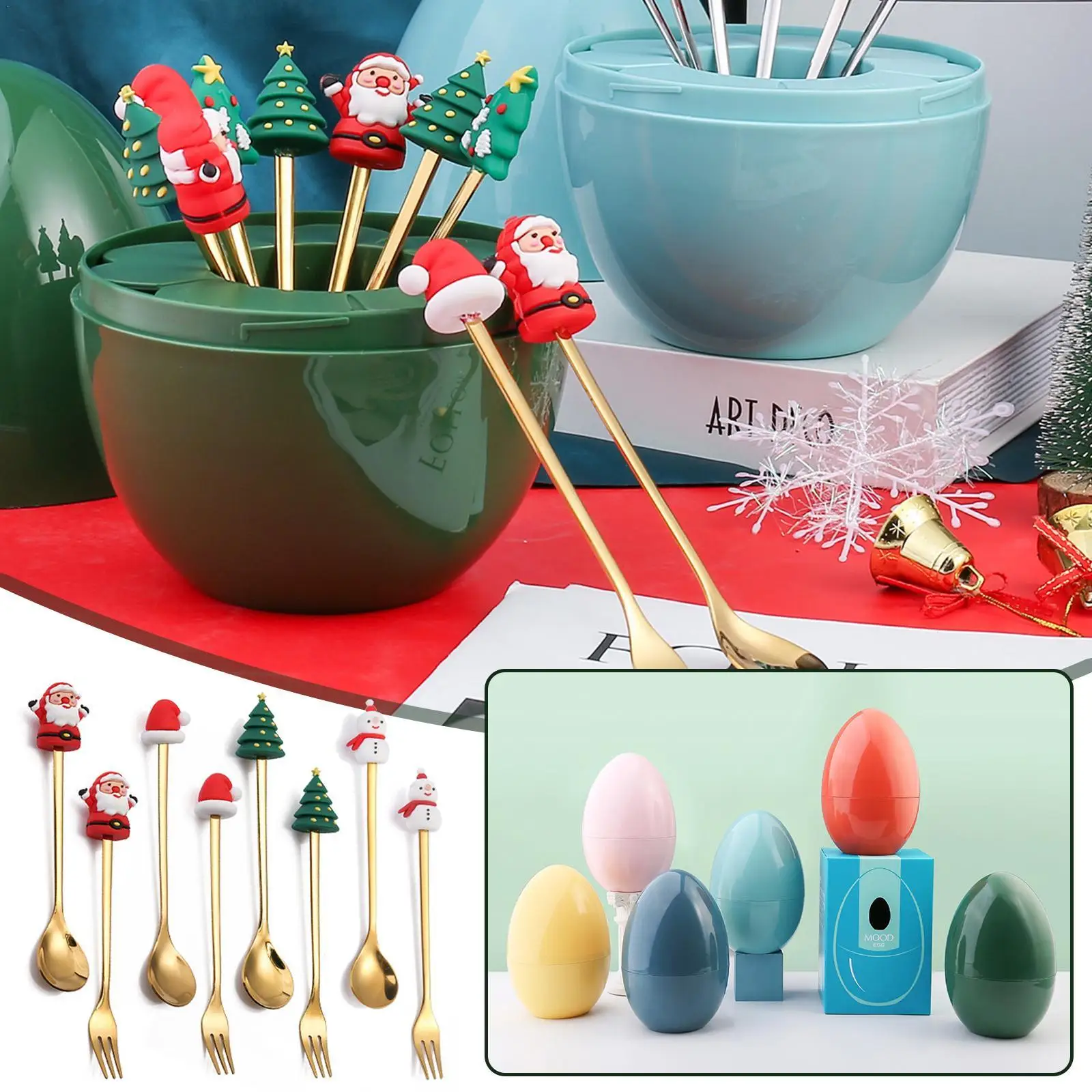 

Декоративное яйцо, десерт, искусственный маленький цветной светильник лый роскошный подарок, ложка для послеобеденного чая и вечеринки, Ро...