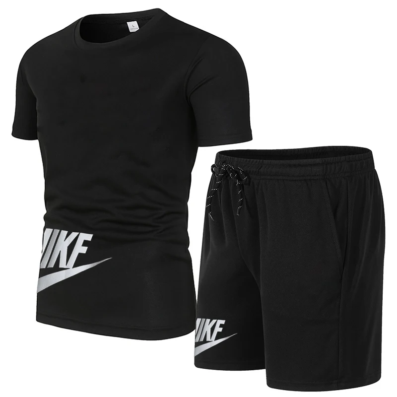 

Комплект спортивных шорт Nike, мужские шорты, дышащие шорты с коротким рукавом, одежда для фитнеса, для соревнований и basquete,