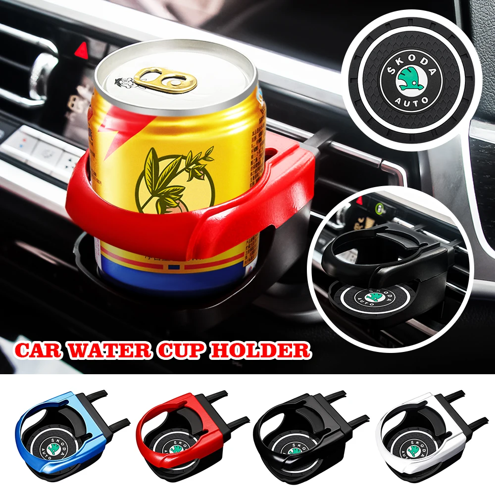 

Car Styling Water Cup Holder Air Vent Outlet Drink Bottle Can Mount Ashtray Stand For Skoda Octavia Fabia Rapid Superb Kodiaq Sc