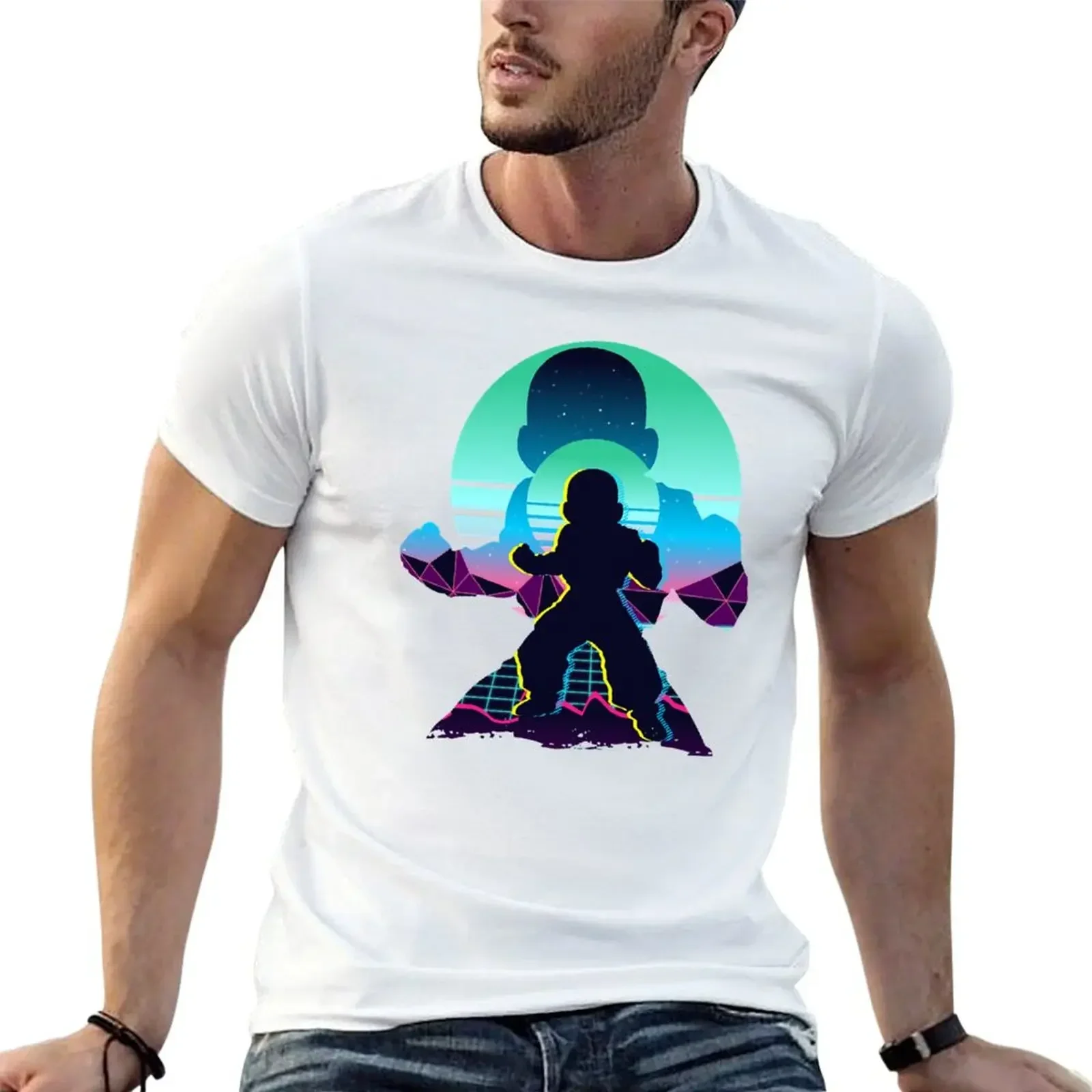 Krilin Under Sun-футболка футболка в тяжелом весе футболки с рисунком рэпера облегающие