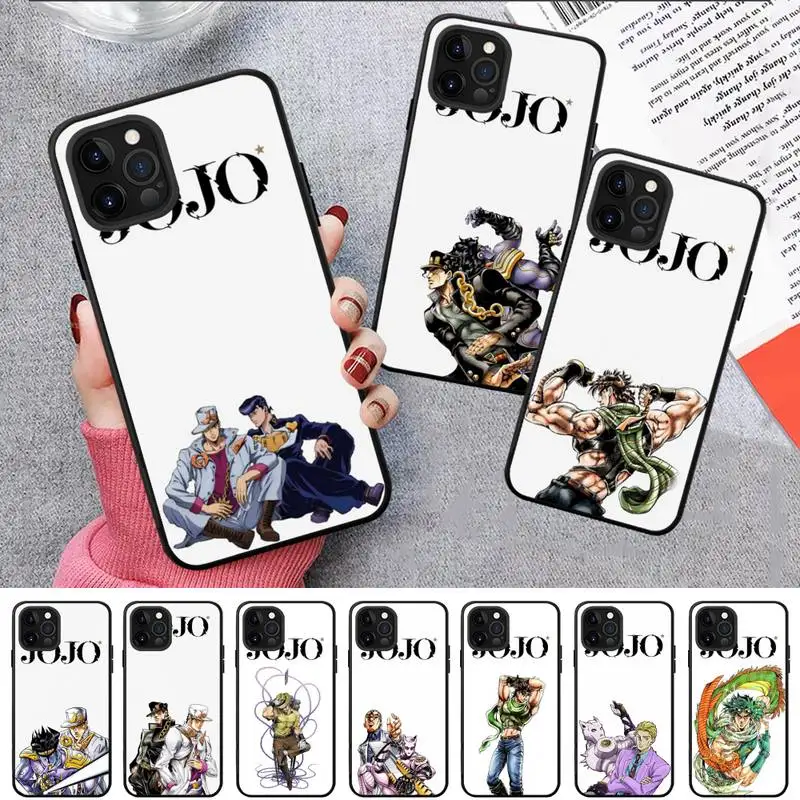 

JoJo Bizarre Adventure Phone Case for iPhone 11 12 13 Mini Pro Max 8 7 6 6S Plus X 5 SE 2020 XR XS Funda Case