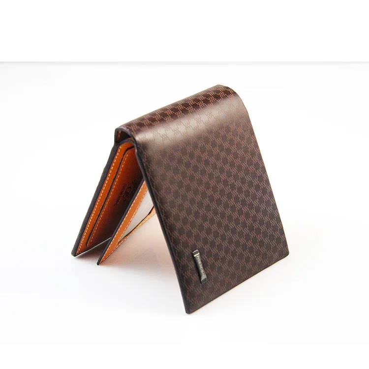 

Short Casual Men's Wallet Plaid Multi-card Wallet Men's Wallet