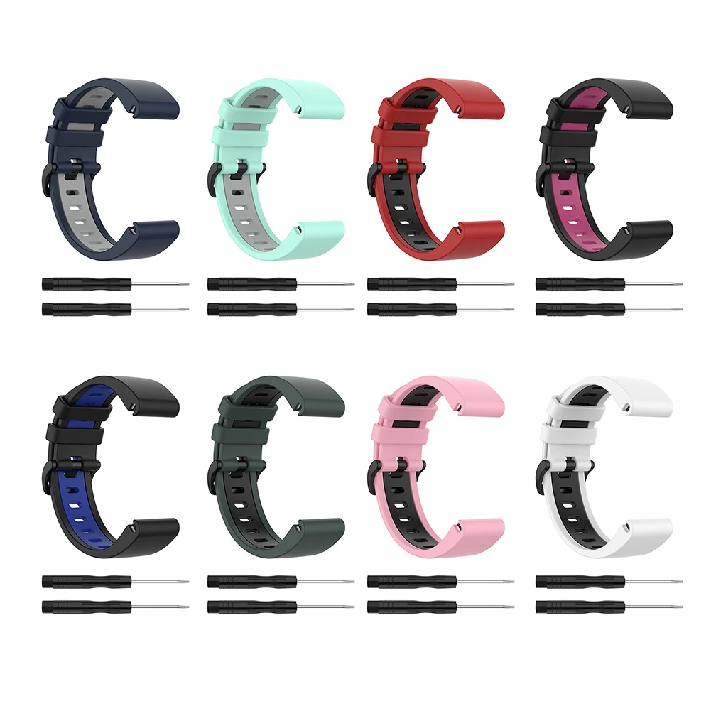 

Watch Accessories Waterproof Watch Band for Garmin Fenix 7S / Fenix 6S / Fenix 6S Pro Bracelet Strap Silicone Band