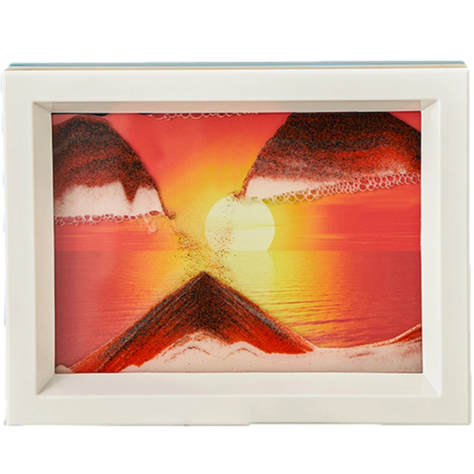 

3D пейзаж, роспись сыпучим песком, украшение, стекло, часы, роспись песком, Современное украшение для дома, подарки ручной работы