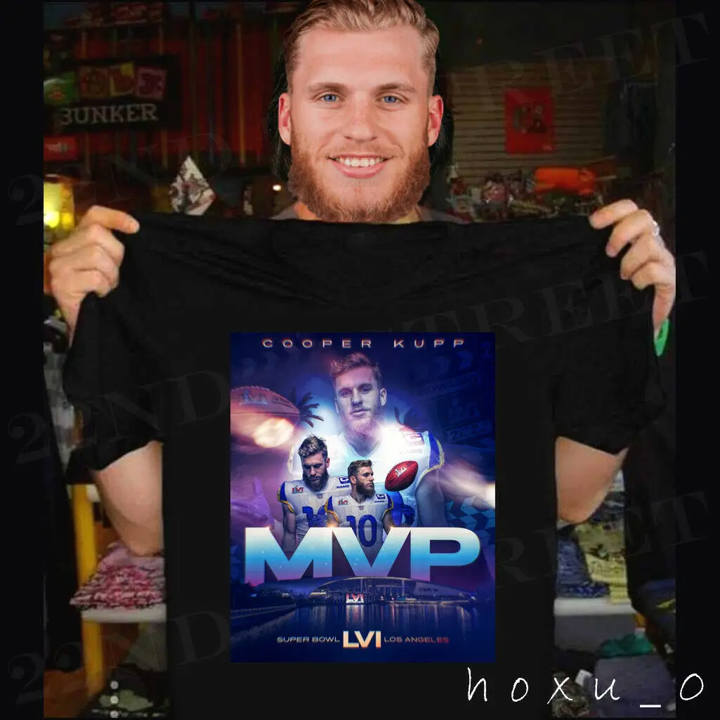 

Black Cooper Kupp LA Rams Bowl LVI MVP 2022 T-shirt