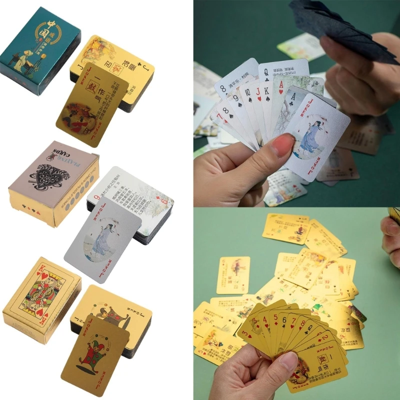 

Waterproof Mini Playing Poker Cards Dollhouse Miniature Playing Card Small Game Toy for Party
