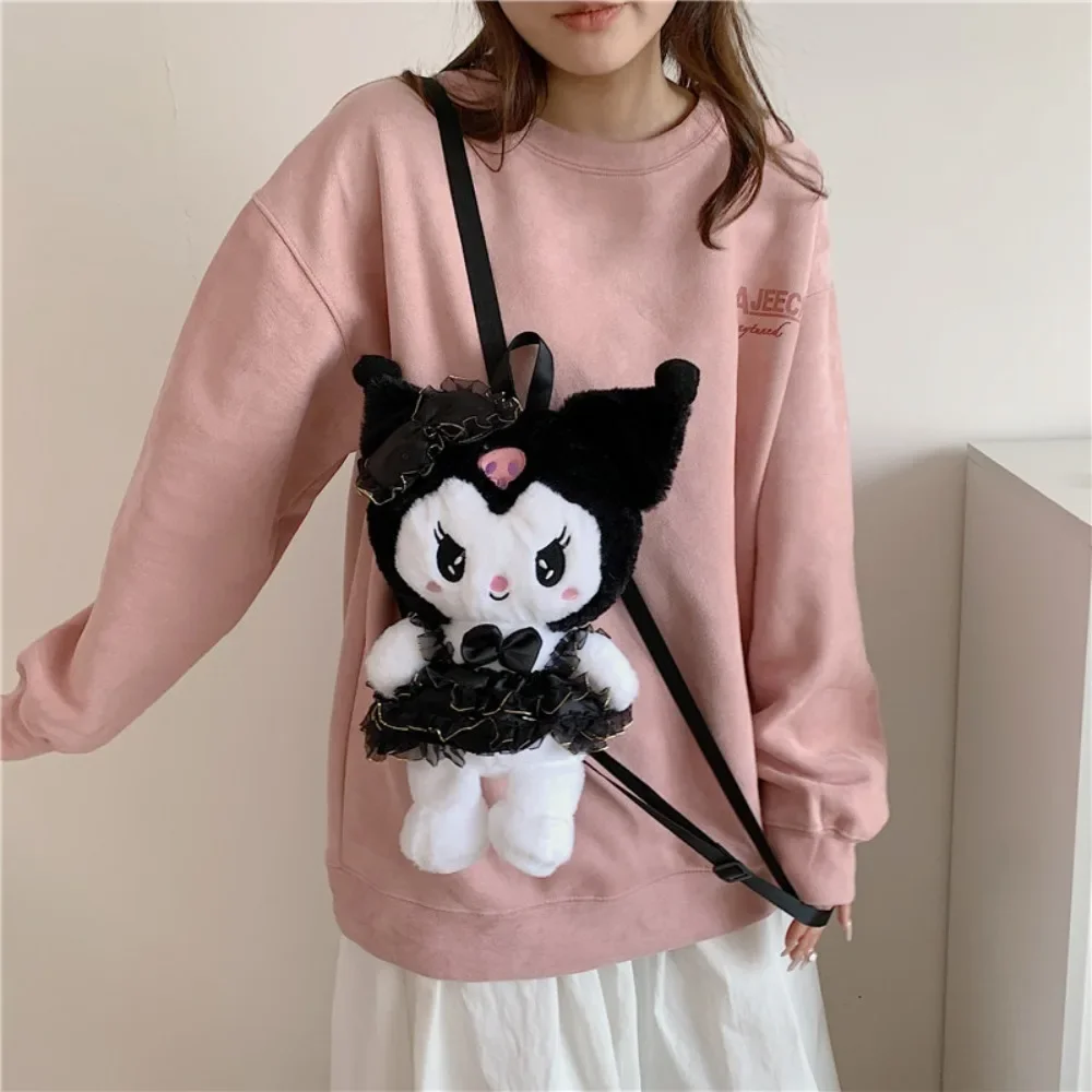 Sanrio мультфильм Kulomi плюшевая сумка женский рюкзак для детского сада детская