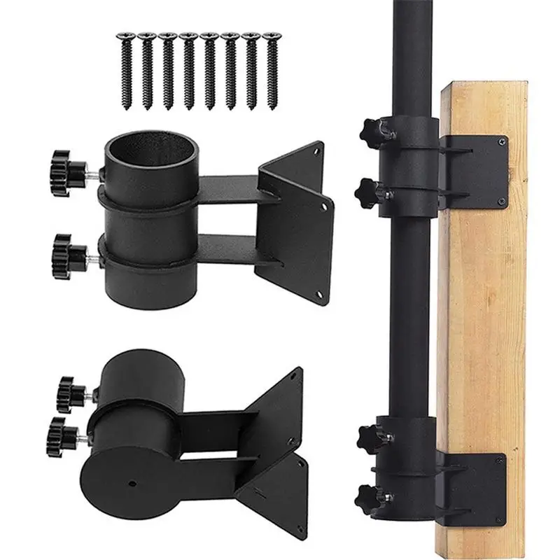 

Patio Umbrella Holder Corner Mount Parasol Holder Umbrella Clamp Mount/Bracket Sun Umbrella Bracket Used For Deck Railing Mount