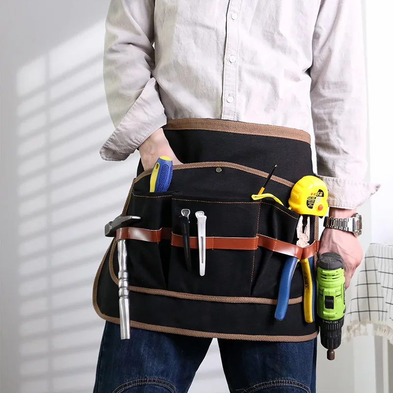 

New Fashion Canvas Aprons for Woman Men Work Apron Durable Goods Heavy Duty Waxed for Tools Storage