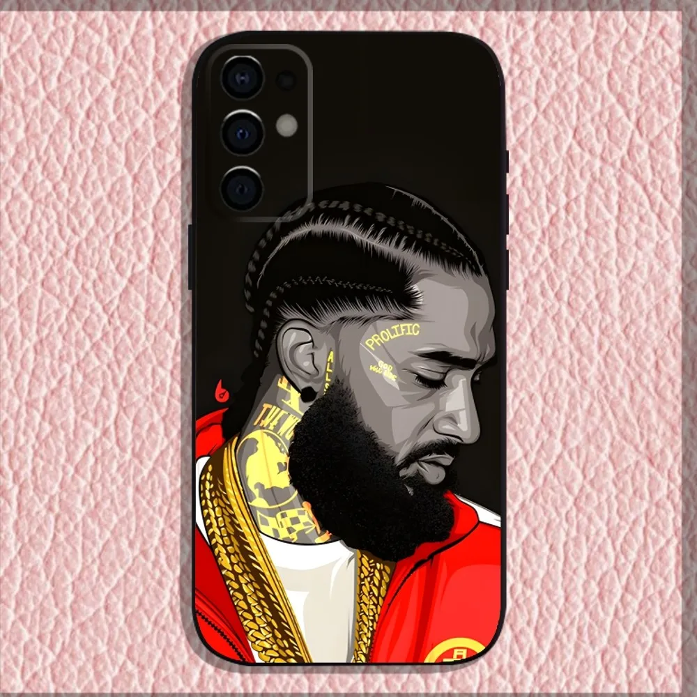 Чехол для телефона N-NipseyS Rapper H-HussleS Samsung S24 S21 S22 S23 S30 Ultra S20 Plus Fe Lite Note 10 9 5G черный