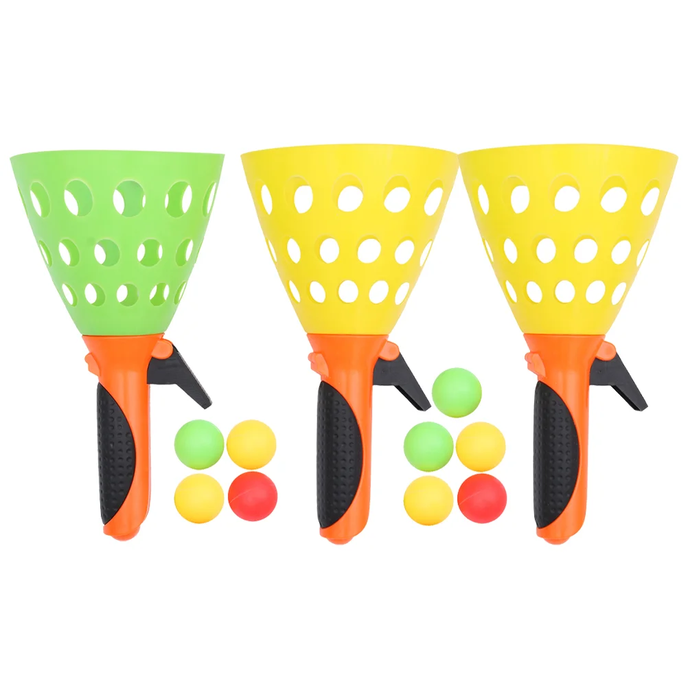 

3 Pairs Launch Throw Catch Set Catch Game with Click and Toss Game