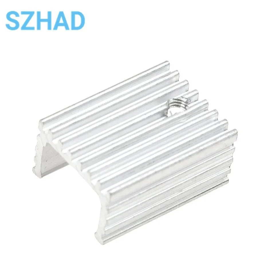 10 шт. Радиатор кулер радиатор 15x10x2 0 мм Высокое качество Серебряный 220 транзистор