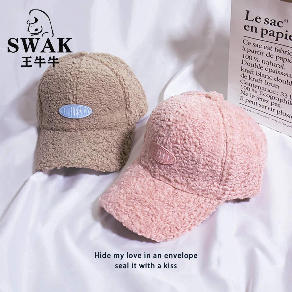 

New winter animal fur baseball cap women hat lable letter thicken warm hat Snapback caps gorras hombre casquette Wholesale