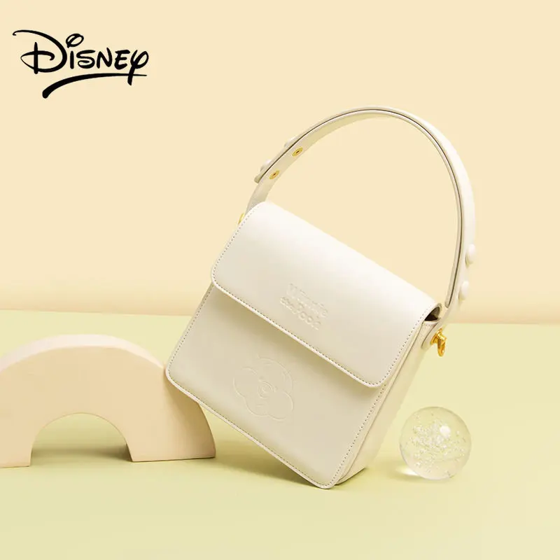 Disney Pooh Bear Female Shoulder Bag Light Luxury Shoulder Bag Niche Handbag Birthday Gift Underarm Bag To Girlfriend
