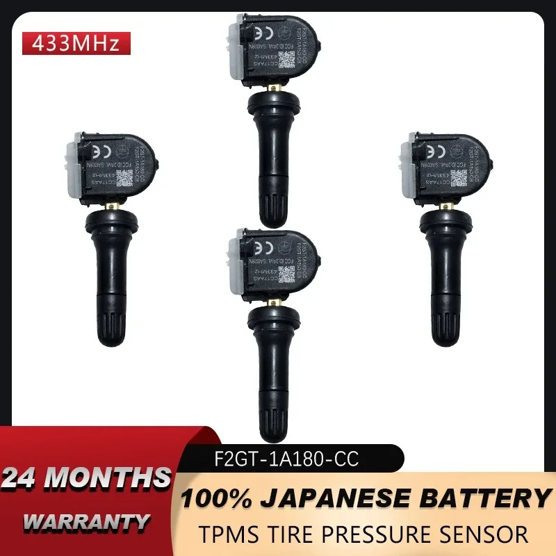 

4 шт., автомобильный датчик TPMS, монитор давления в шинах, 433 МГц F2GT1A180CC для Ford Mustang 6 2015 2016 2017 2018 2019 2020