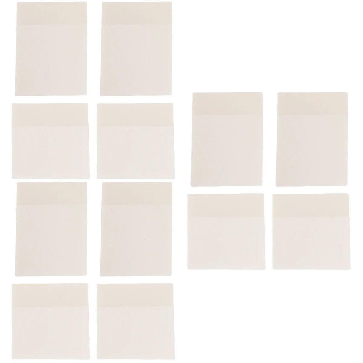 

12 Pcs Adhesive Memo Message Papers Transparent Memo Message Stickers Paper Stickers