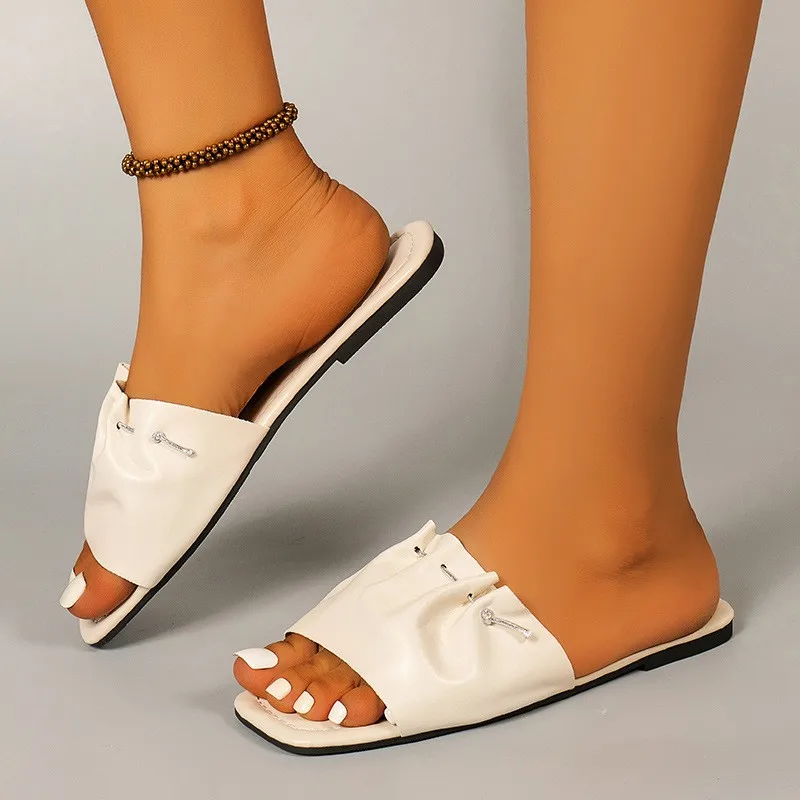 

Leisure Shoes 2022 Casual Outdoor Women Slippers Fashion Summer Flat Flip Flops Female Anti-slip Indoor Home Slides New Sandals
