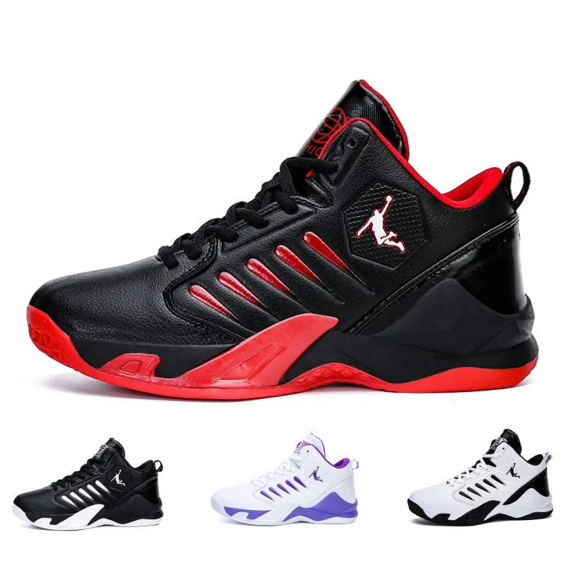 High-top Classic Man Sneakers Waterproof Non-slip Running Sports Gym Training Athletic Leather 36-45#